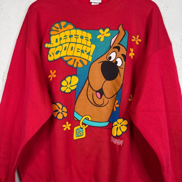 Vintage Scooby Doo Ohh Scooby Puff Print Crewneck Sweatshirt XL - Picture 5 of 9